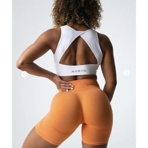 NVGTN teal Contour Seamless Shorts women's size‎ medium Orange